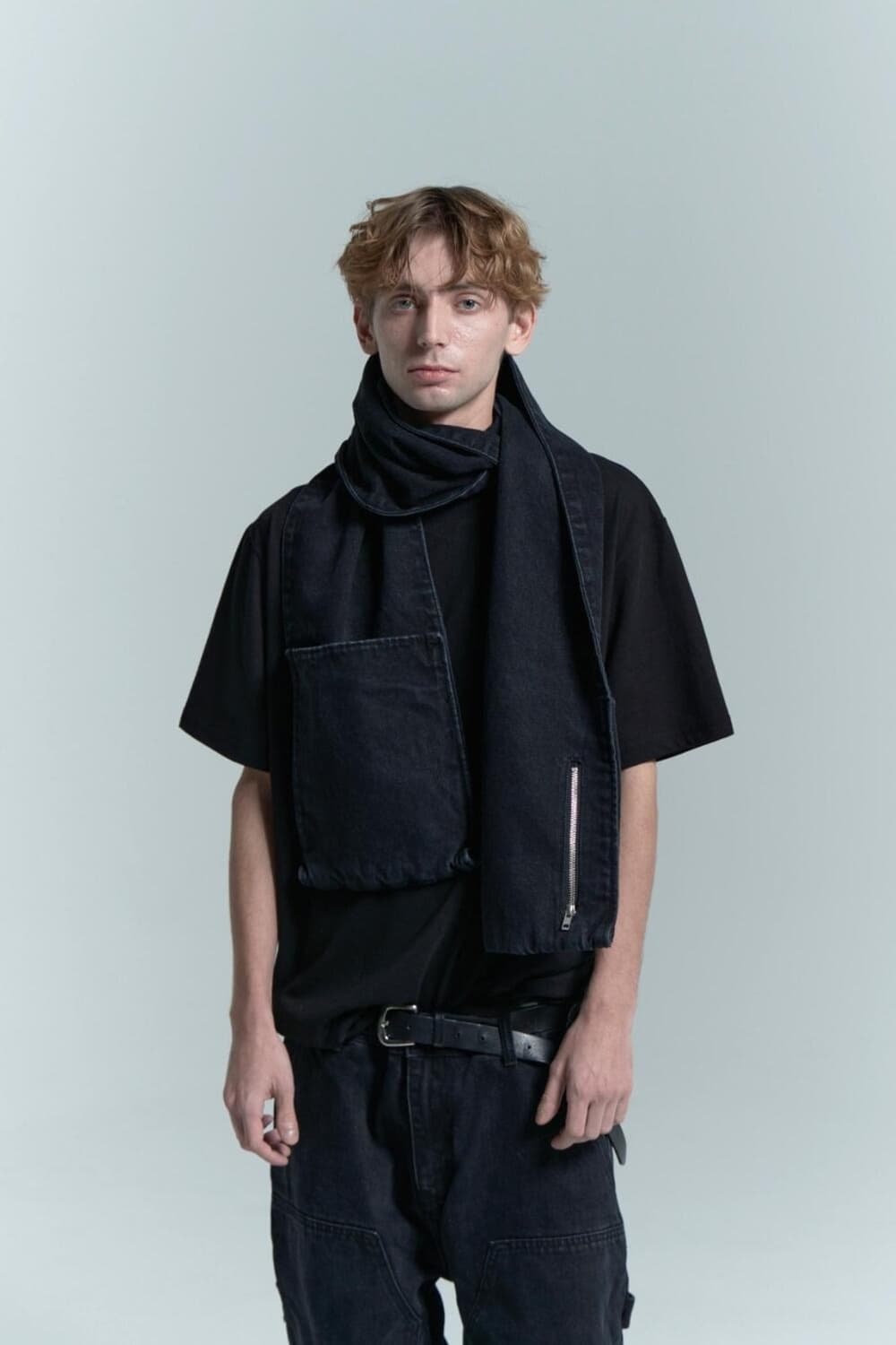 MPa DENIM MUFFLER (BLACK) 상품이미지1
