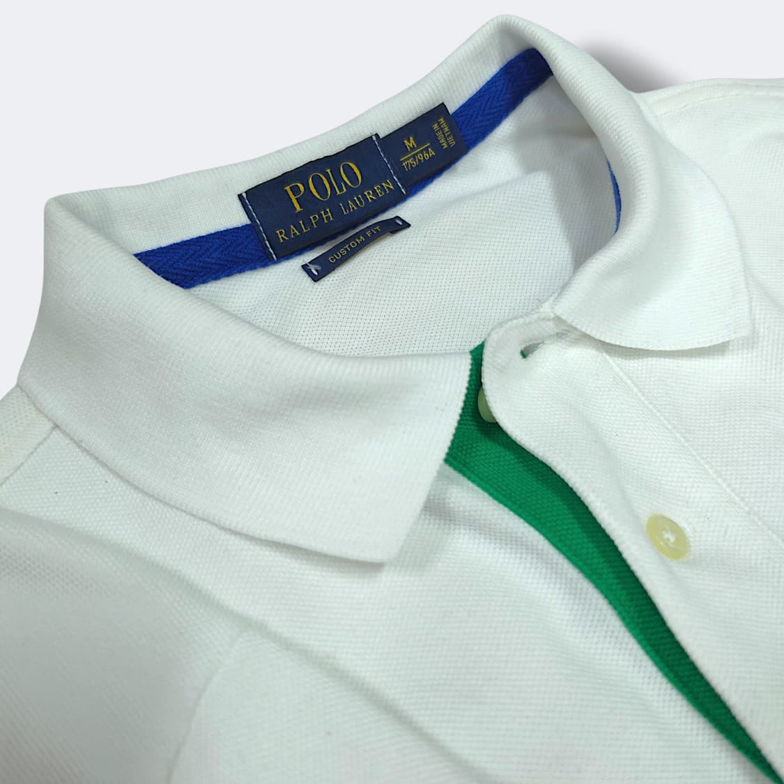 [M] 폴로 화이트 빅포니 블루 No.3 코튼 PK 반팔 카라티셔츠 상품이미지8