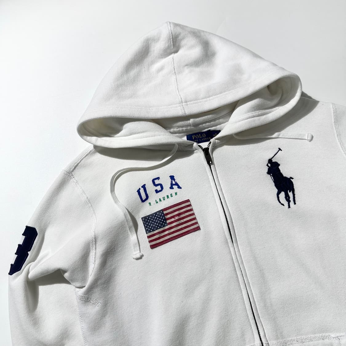 폴로 랄프로렌 빅포니 USA 성조기 후드집업 상품이미지3