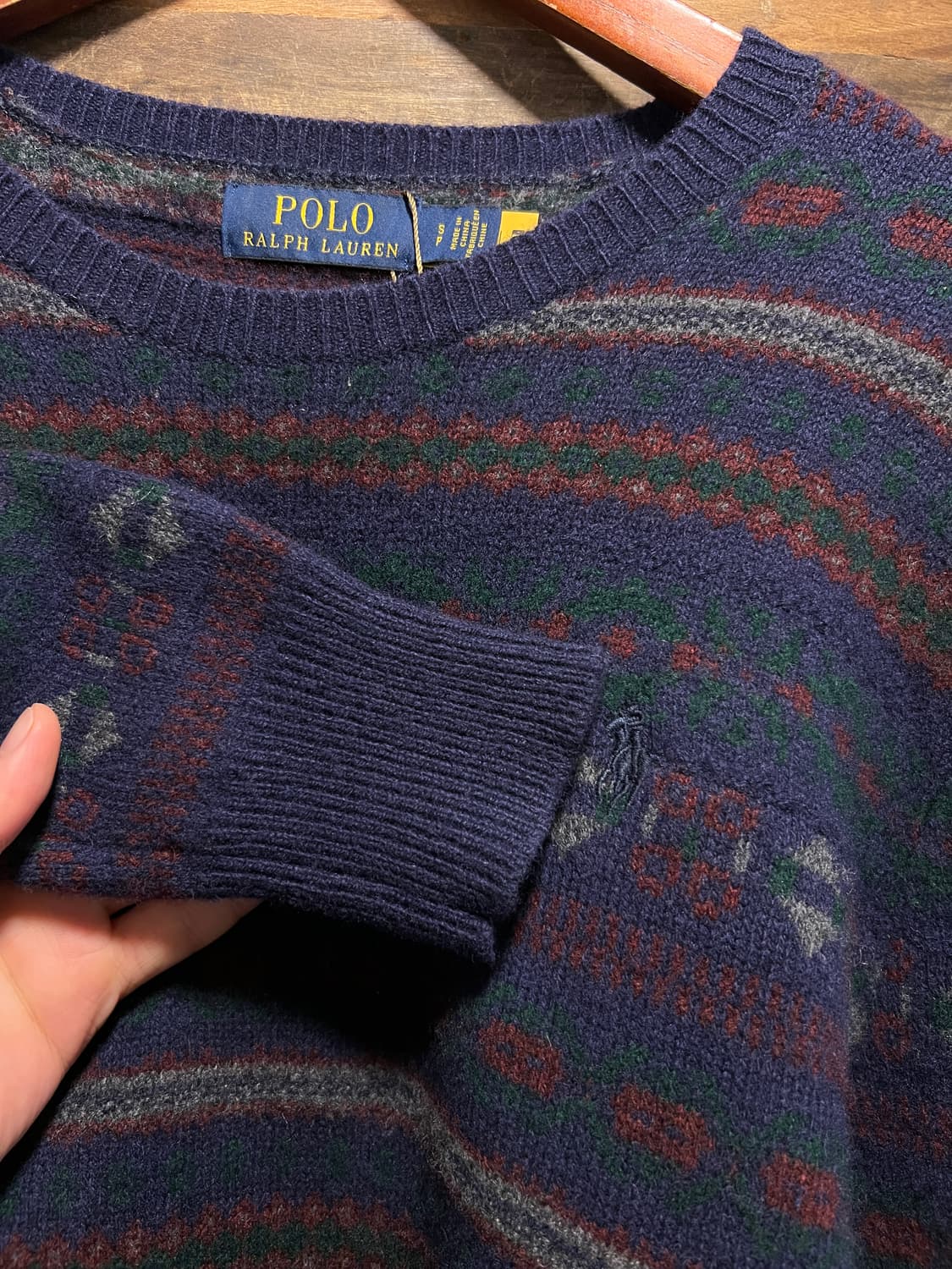 [S]폴로 랄프로렌 매장판 페어아일 패턴 울 니트 상품이미지3