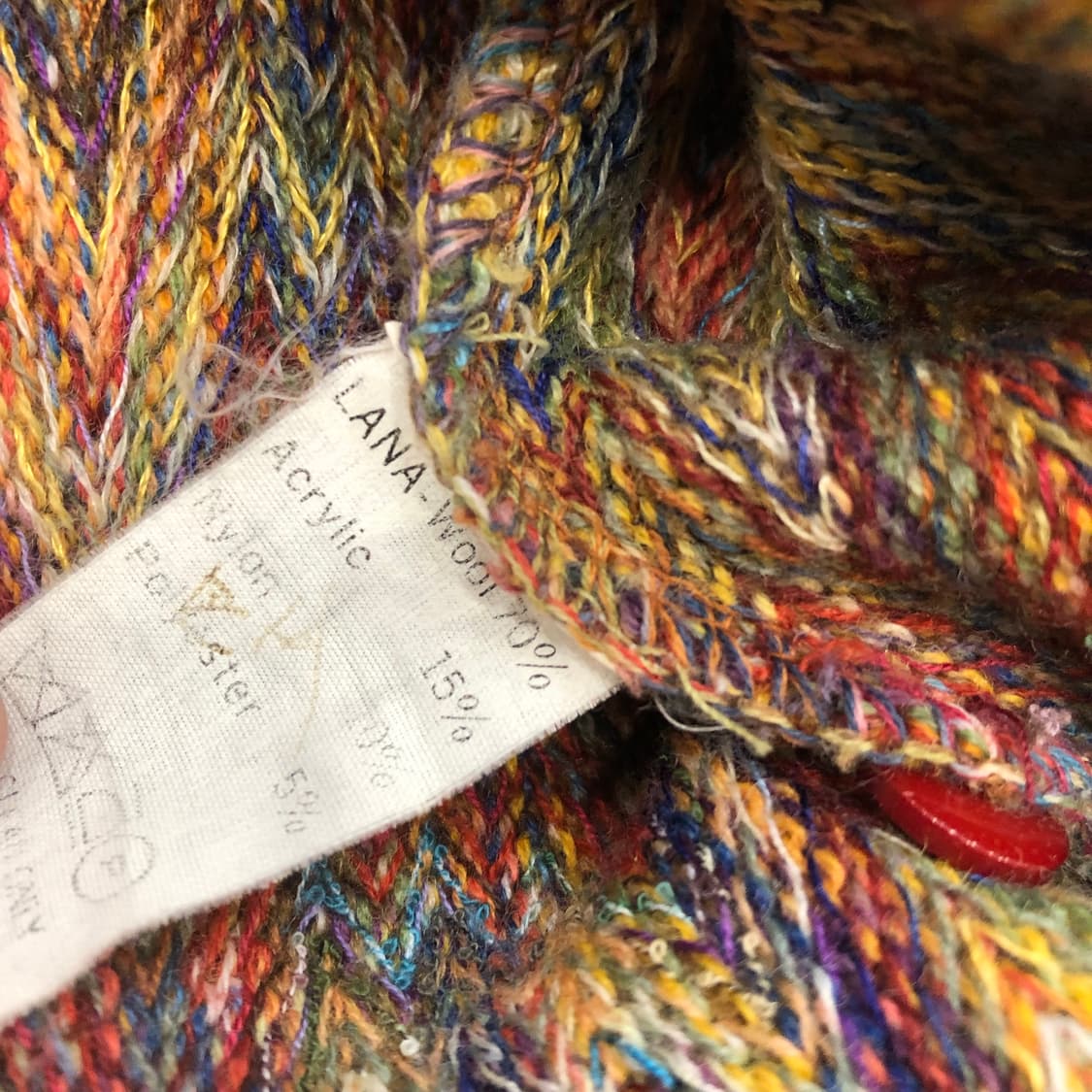 빈티지 멀티컬러 울 카라 니트 상품이미지4
