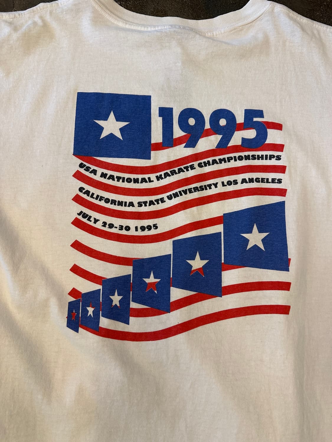 90s USA 프린팅 티셔츠 L 상품이미지5