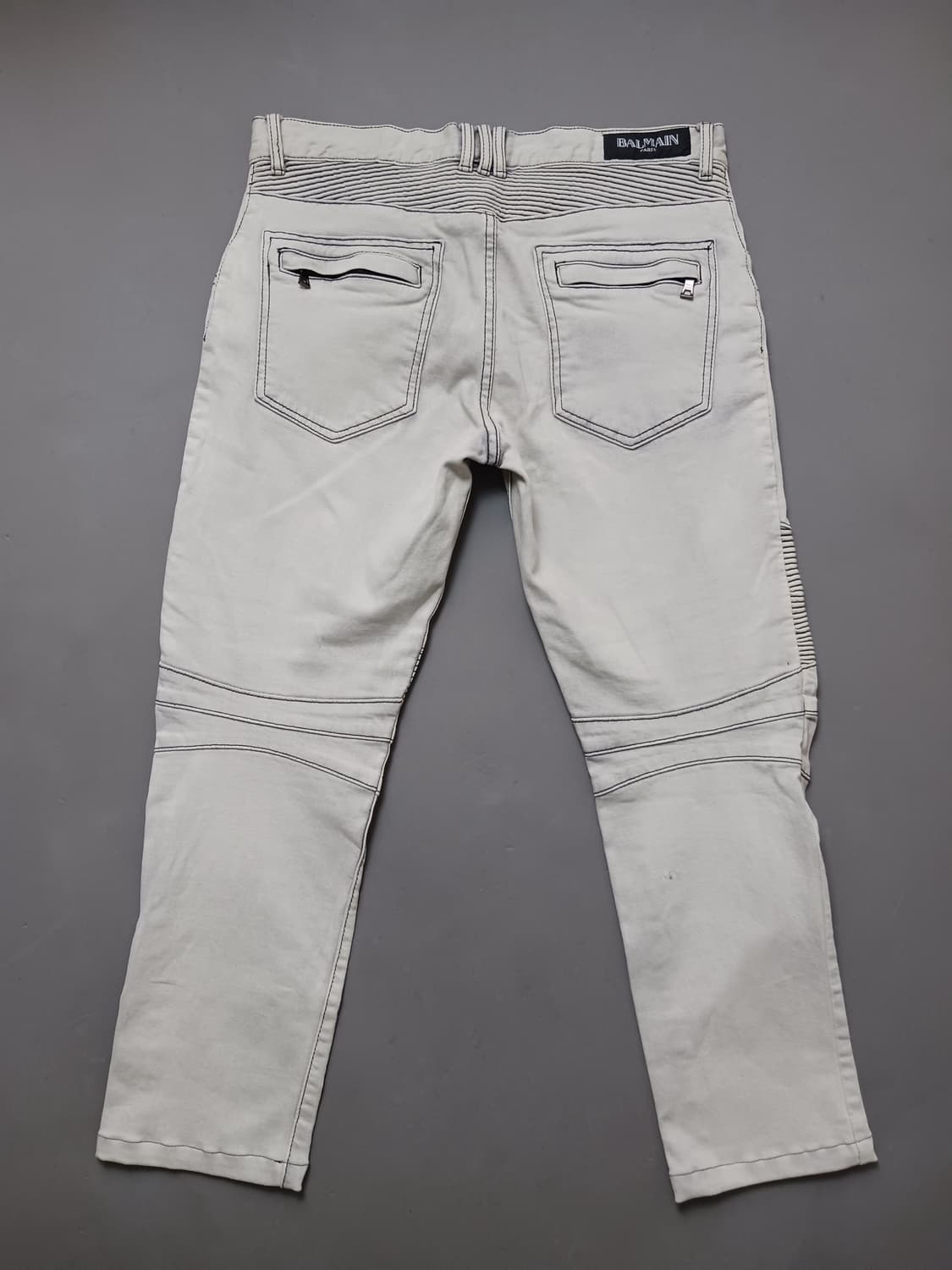 [36] 발망 아이스워싱 바이커진 청바지 상품이미지7