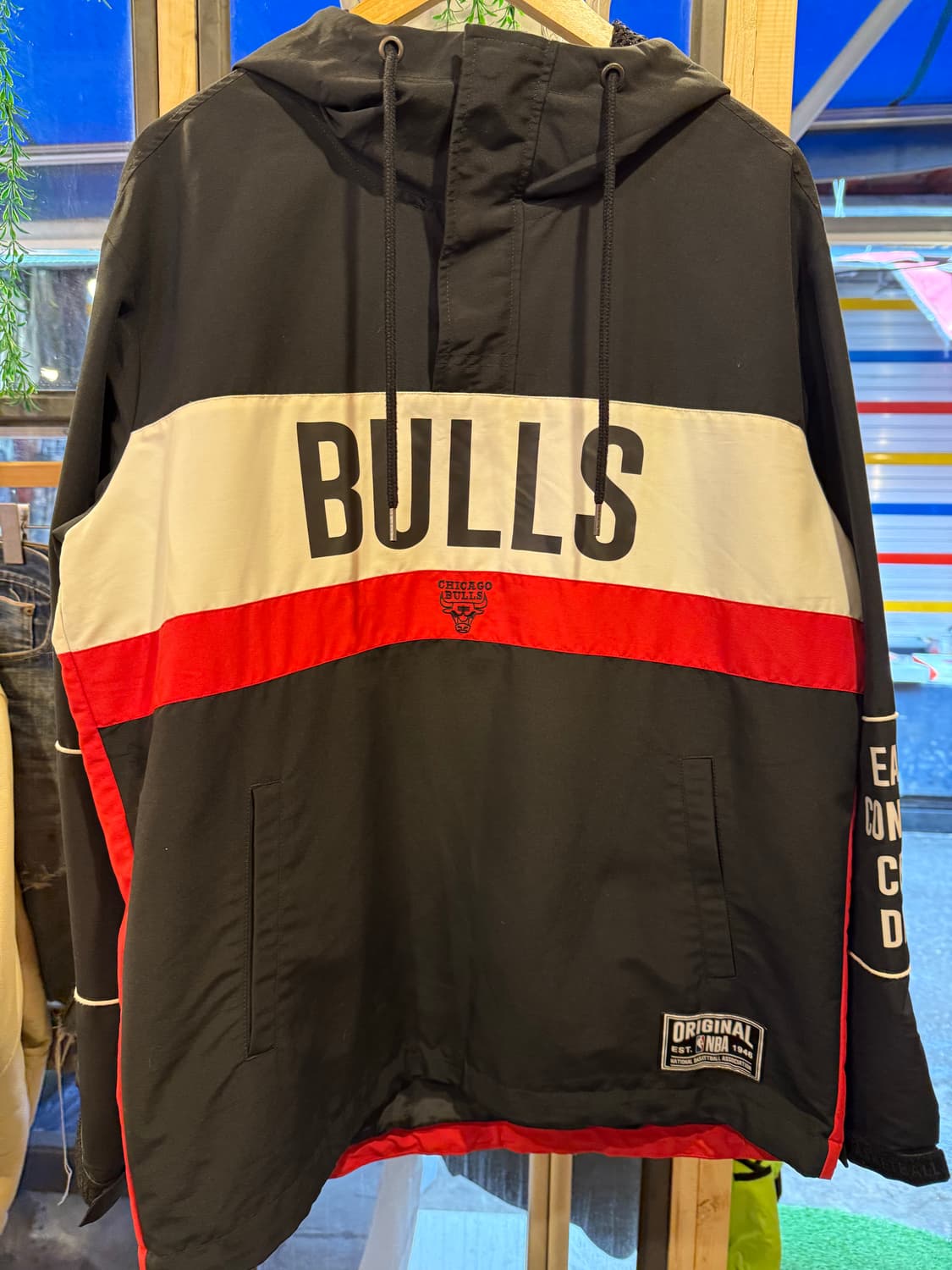 NBA 시카고 불스 컬러블록 후드 아노락 상품이미지1