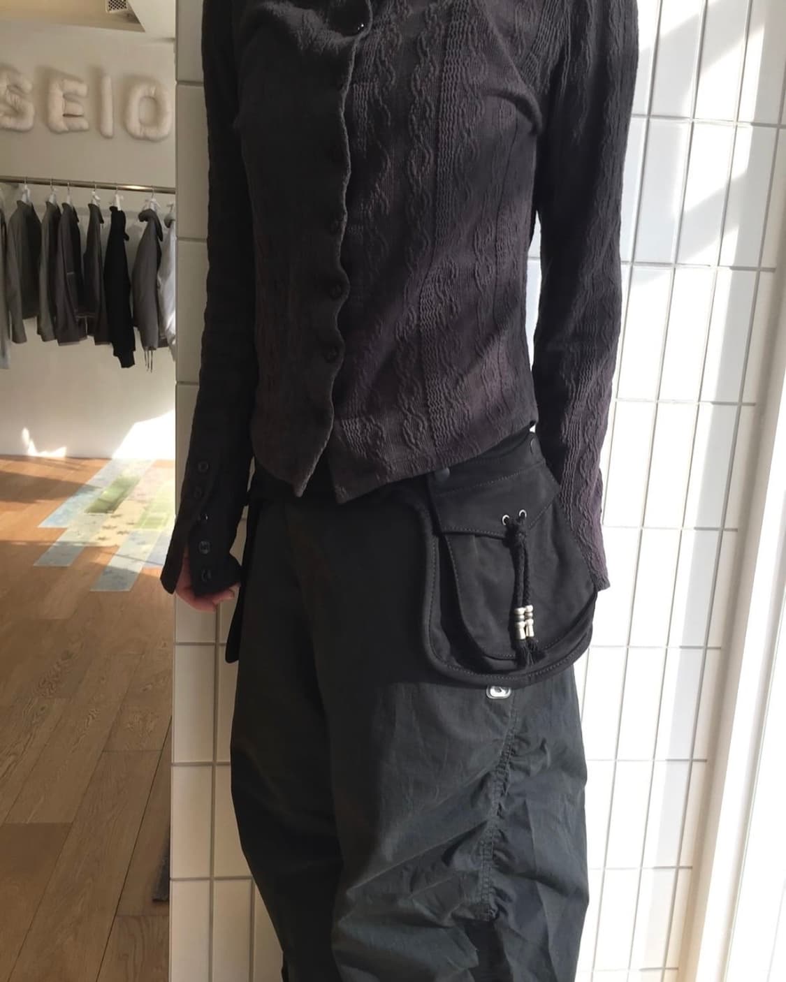 코이세이오 2way 롱슬리브 차콜 상품이미지4