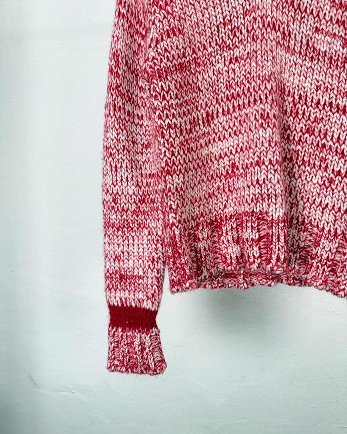 타케오 키쿠치 믹스드 콘트라스 골지 니트 스웨터 상품이미지4