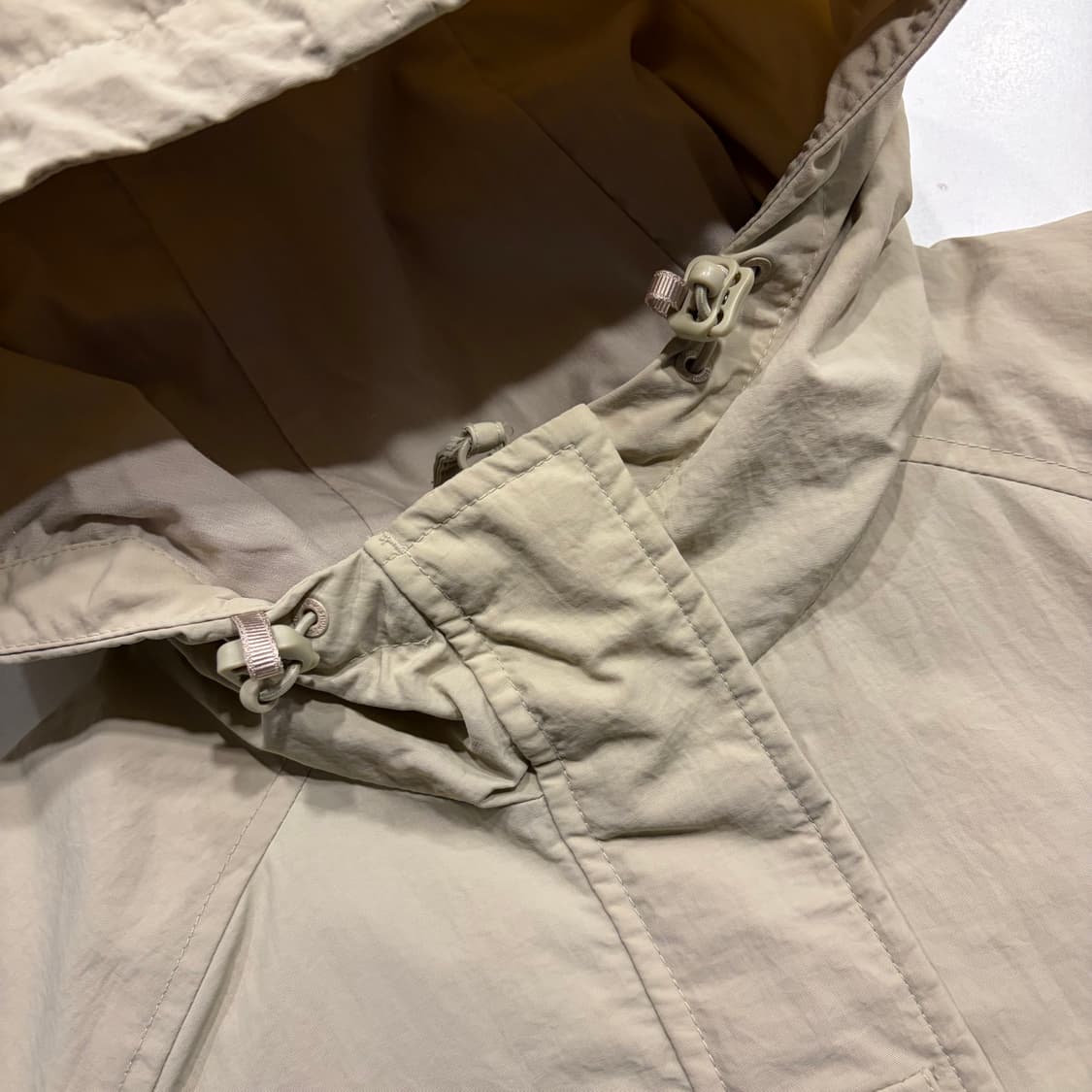 [85] 스노우피크 후드 바람막이 자켓 베이지 D208 상품이미지5