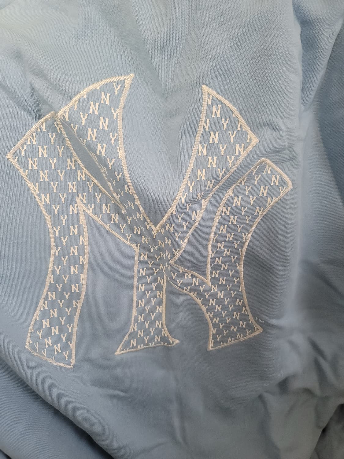 2XL Mlb 모노그램 빅로고 오버핏 후드티 NY 상품이미지2