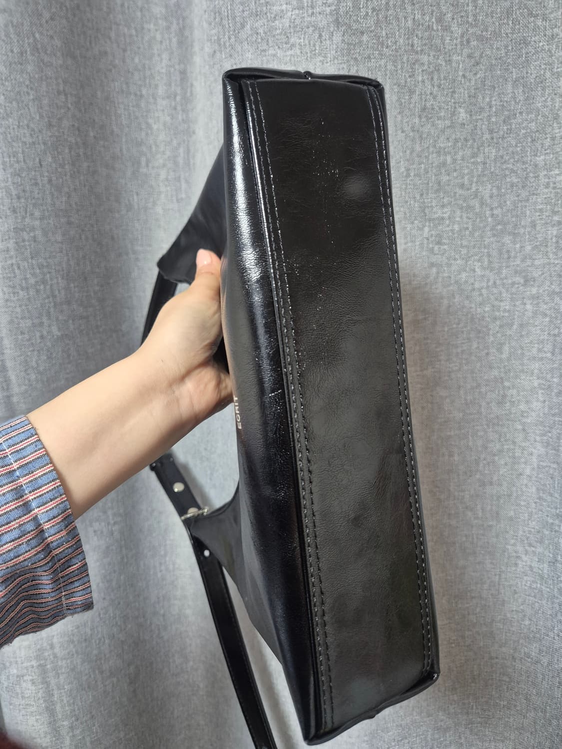 🖤ECRIT 유광 블랙 숄더백/크로스 투웨이백 상품이미지7