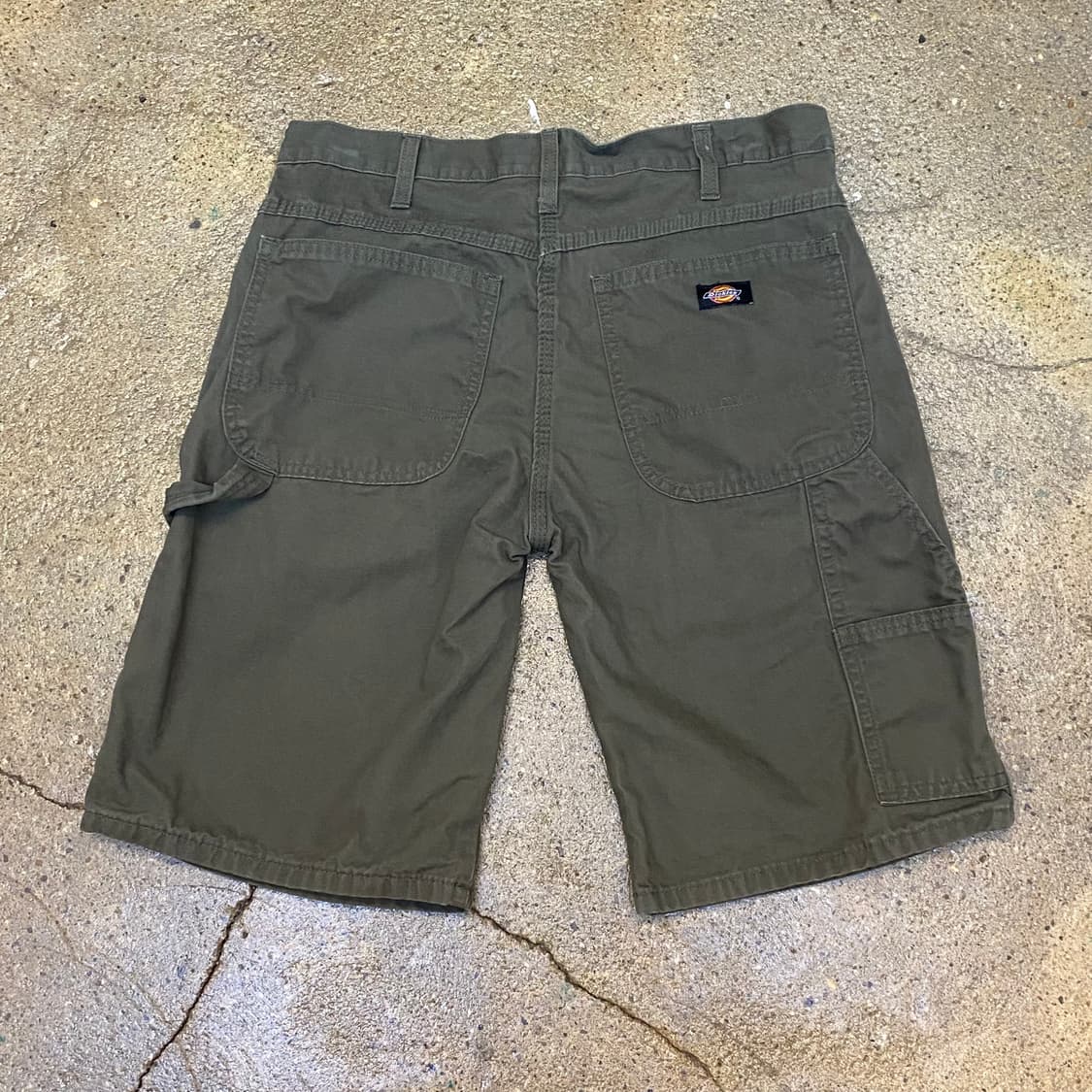 미국 빈티지 디키즈 카키 카고반바지 릴렉스드핏 워크팬츠 상품이미지5