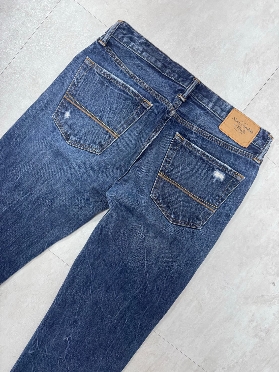 •아베크롬비 크랙워싱 슬림 스트레이트핏 데님 상품이미지5
