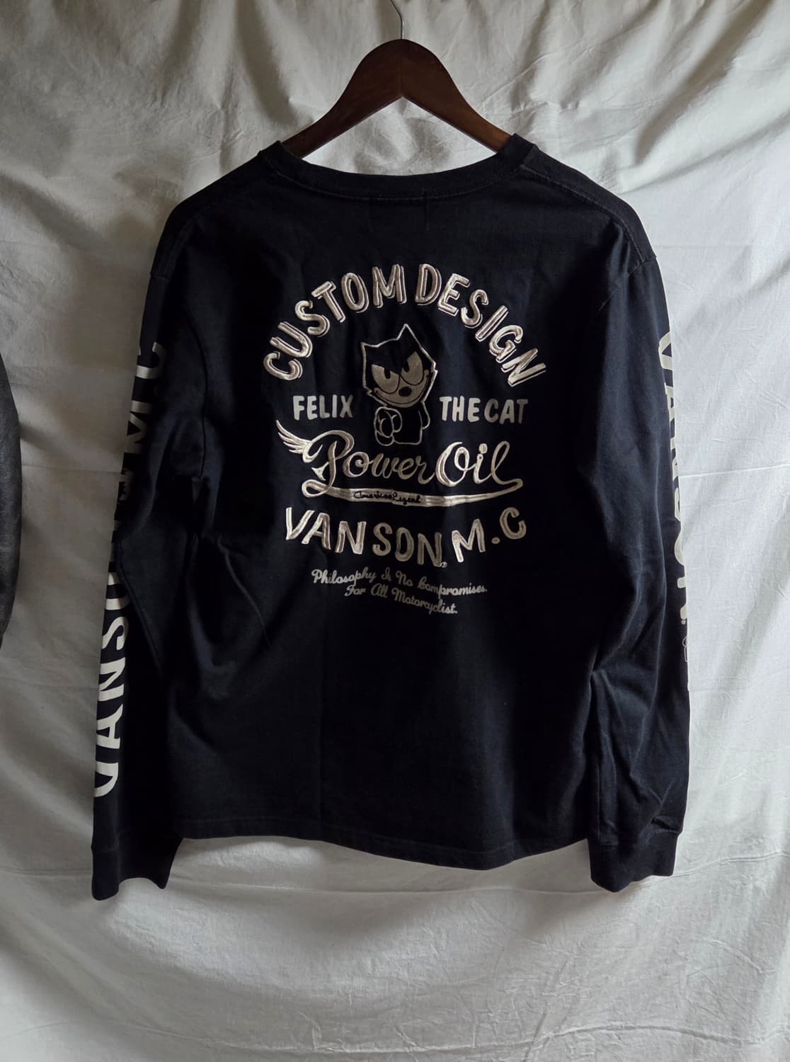 밴슨레더 펠릭스 롱슬리브 티셔츠 블랙 L 상품이미지1