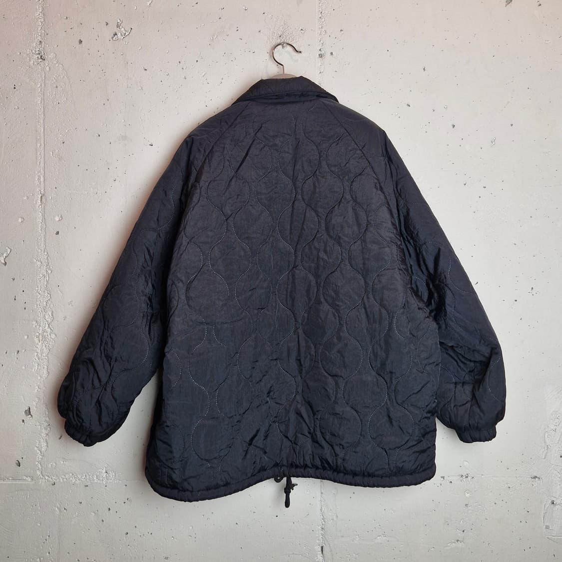 빅사이즈 오버핏 누빔 쉐르파 패딩  상품이미지4