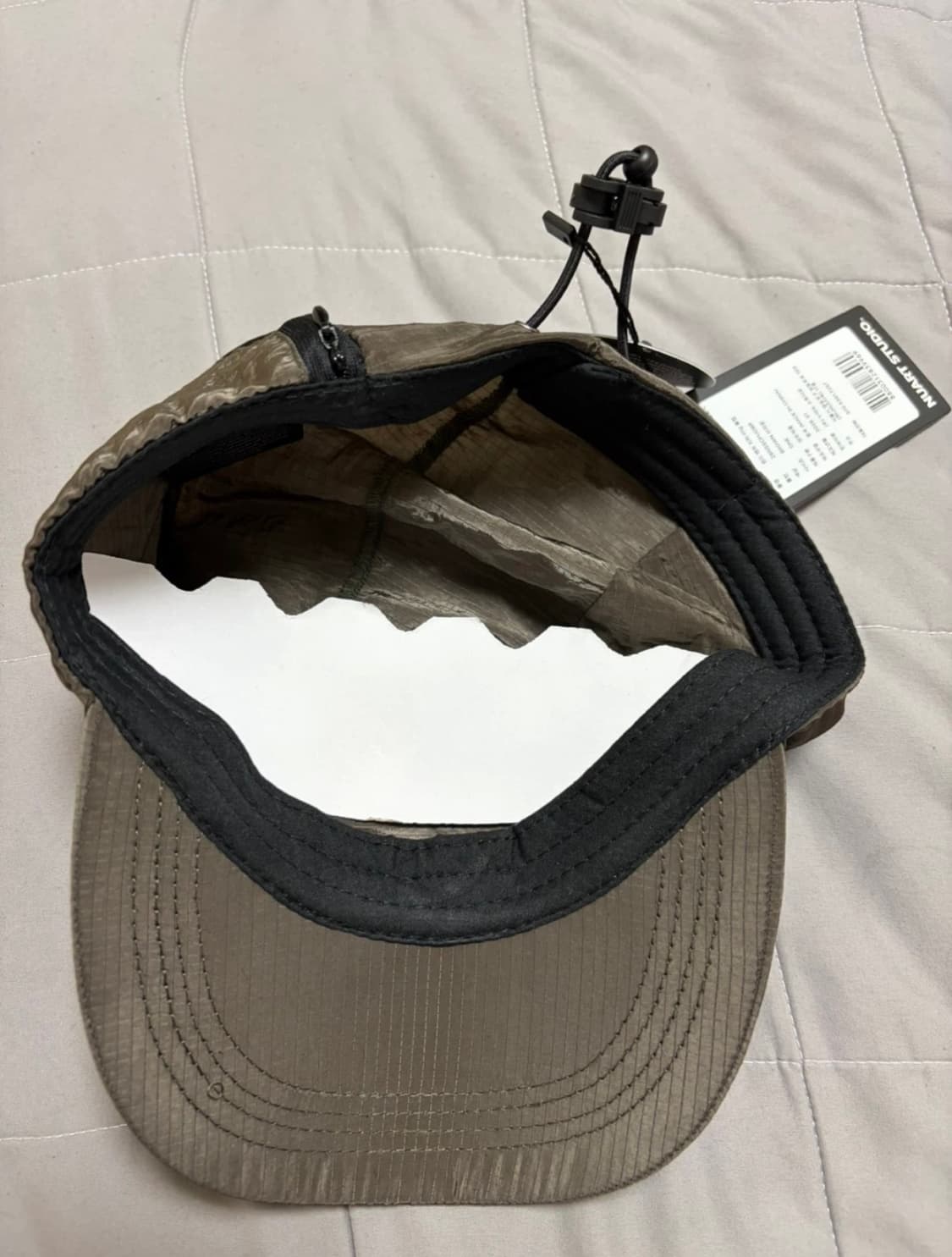 누아트 스튜디오 윈드 벤트 지퍼 러닝 볼캡 상품이미지4