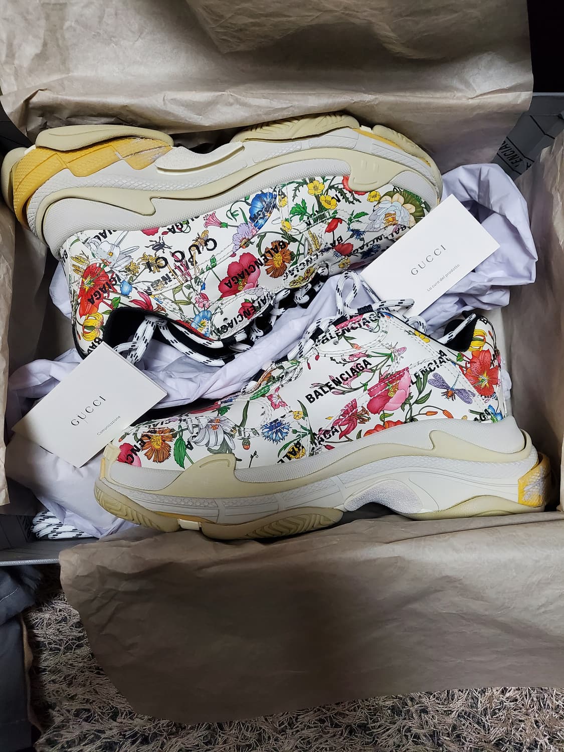 남성 발렌시아가 구찌 해커프로젝트 플라워트리플s 상품이미지1