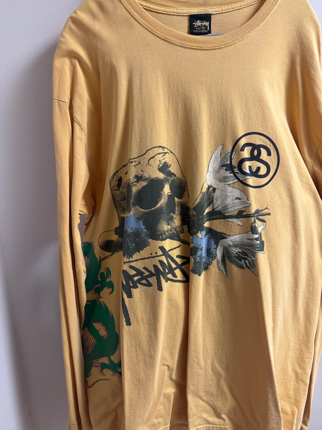 (유일매물) 스투시 피그먼트 다이드 롱슬리브 허니 상품이미지3