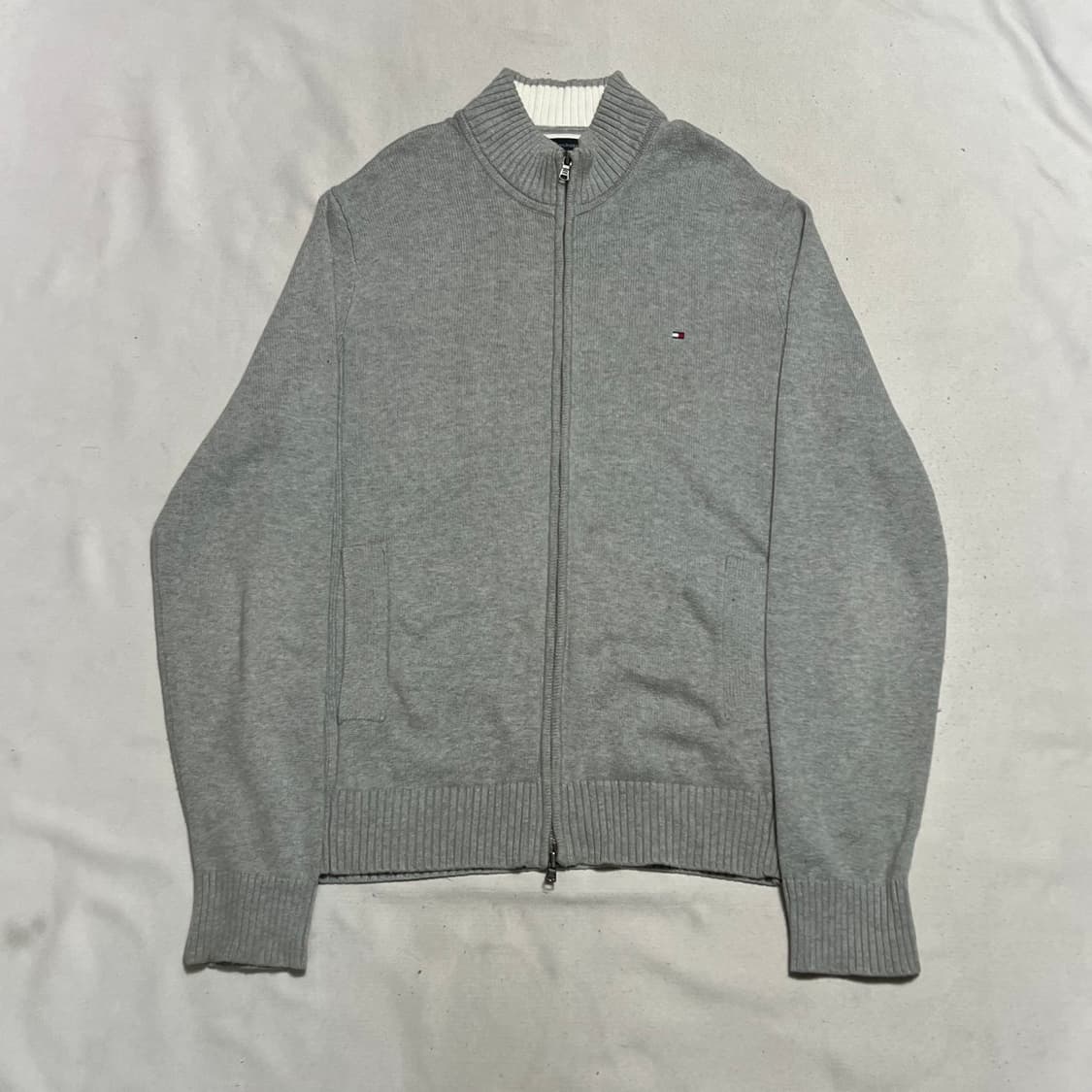 L 타미힐피거 반폴라 니트집업 상품이미지2