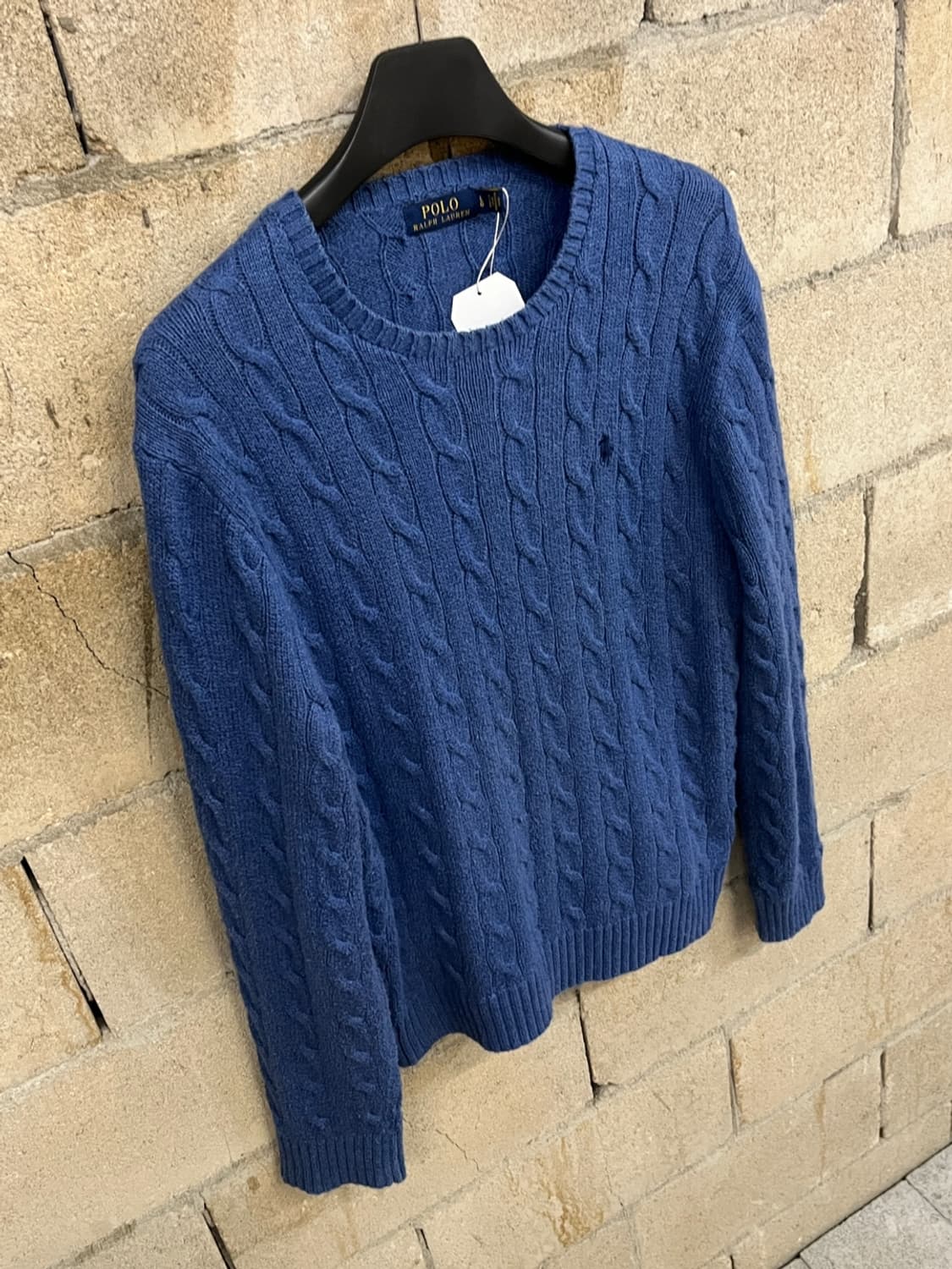 폴로 랄프 로렌 블루 케이블 니트 상품이미지3