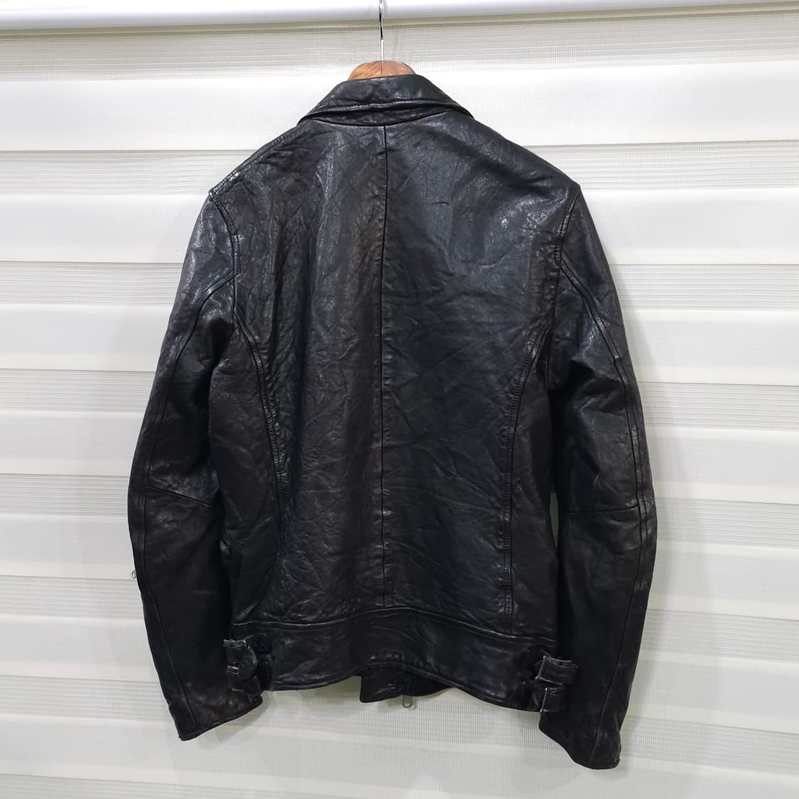 JAPAN 빈티지 투웨이집업 양가죽 라이더자켓- M정도 상품이미지5