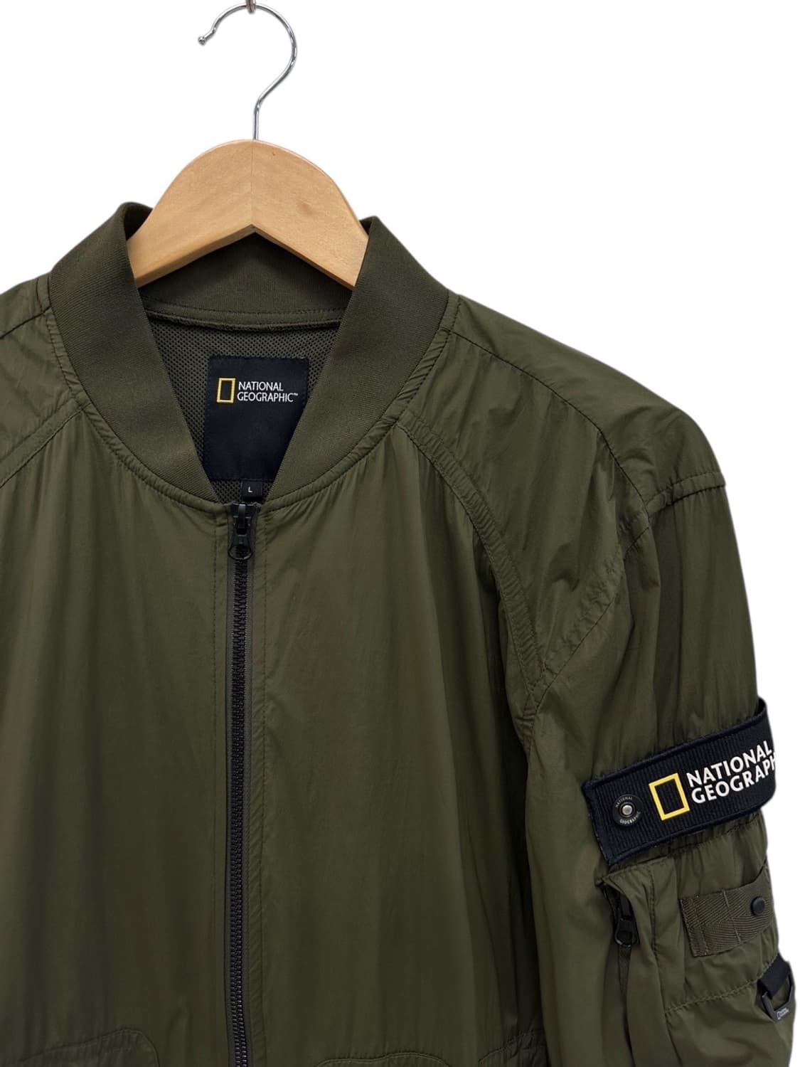 내셔널지오그래픽 나일론 자켓 카키 (L) 상품이미지2