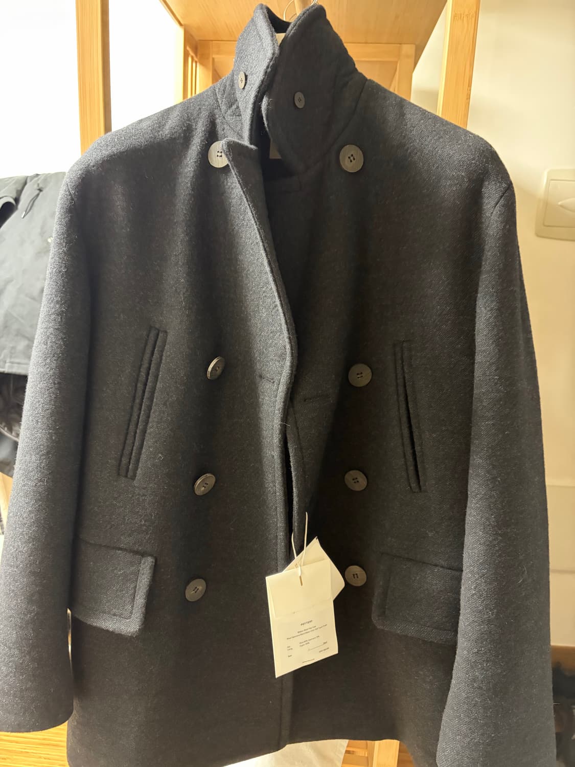 포터리 멜톤 울 피코트 1 상품이미지3