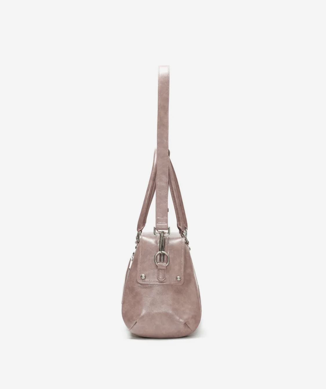 썬번 프로젝트 Faux Leather M.O.S Bag, PINK 상품이미지3