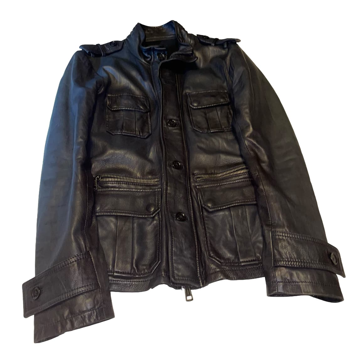 이탈리안 4포켓 필드 레더자켓 상품이미지2