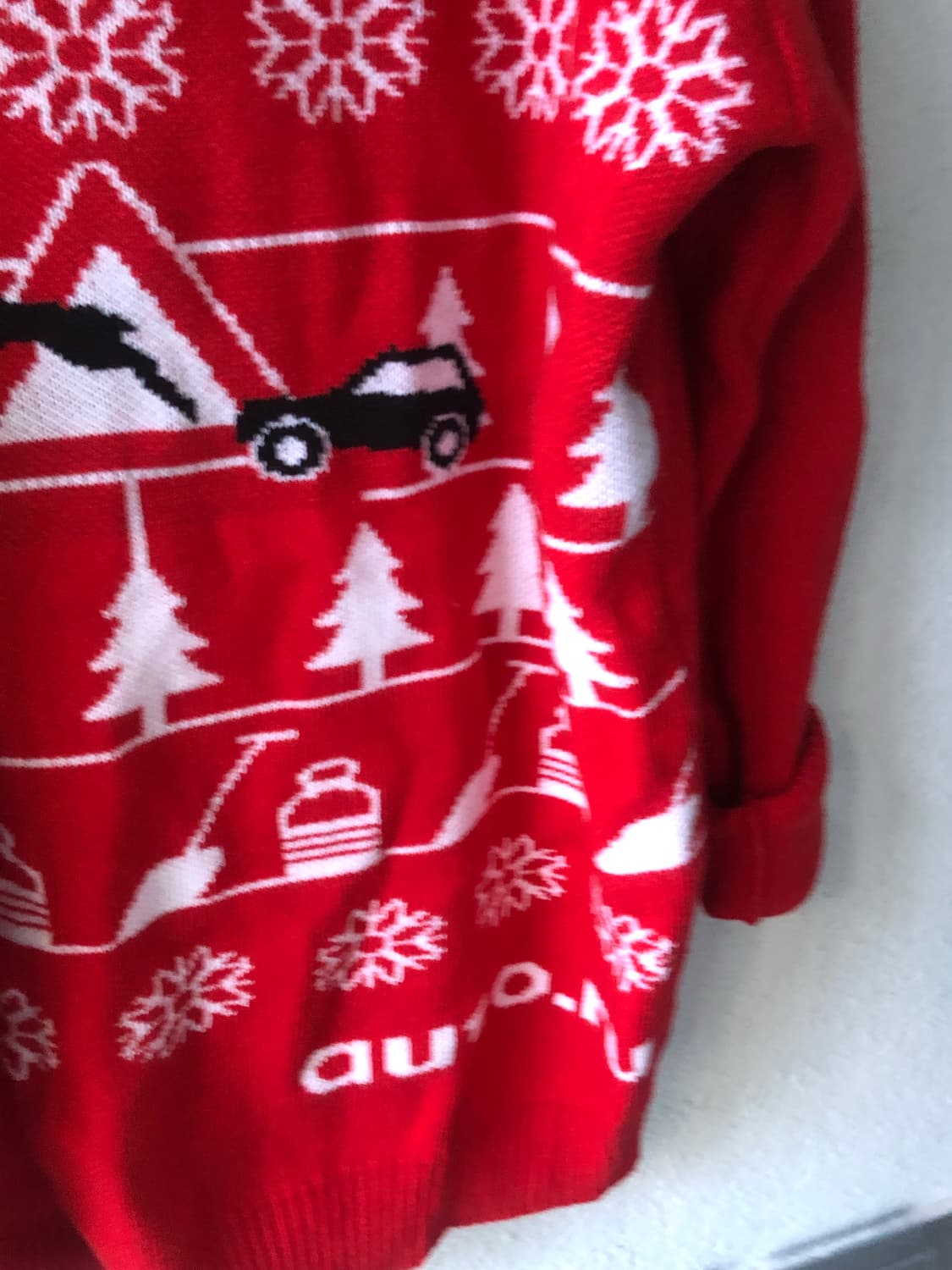 크리스마트 레드 니트 (원피스) 상품이미지2