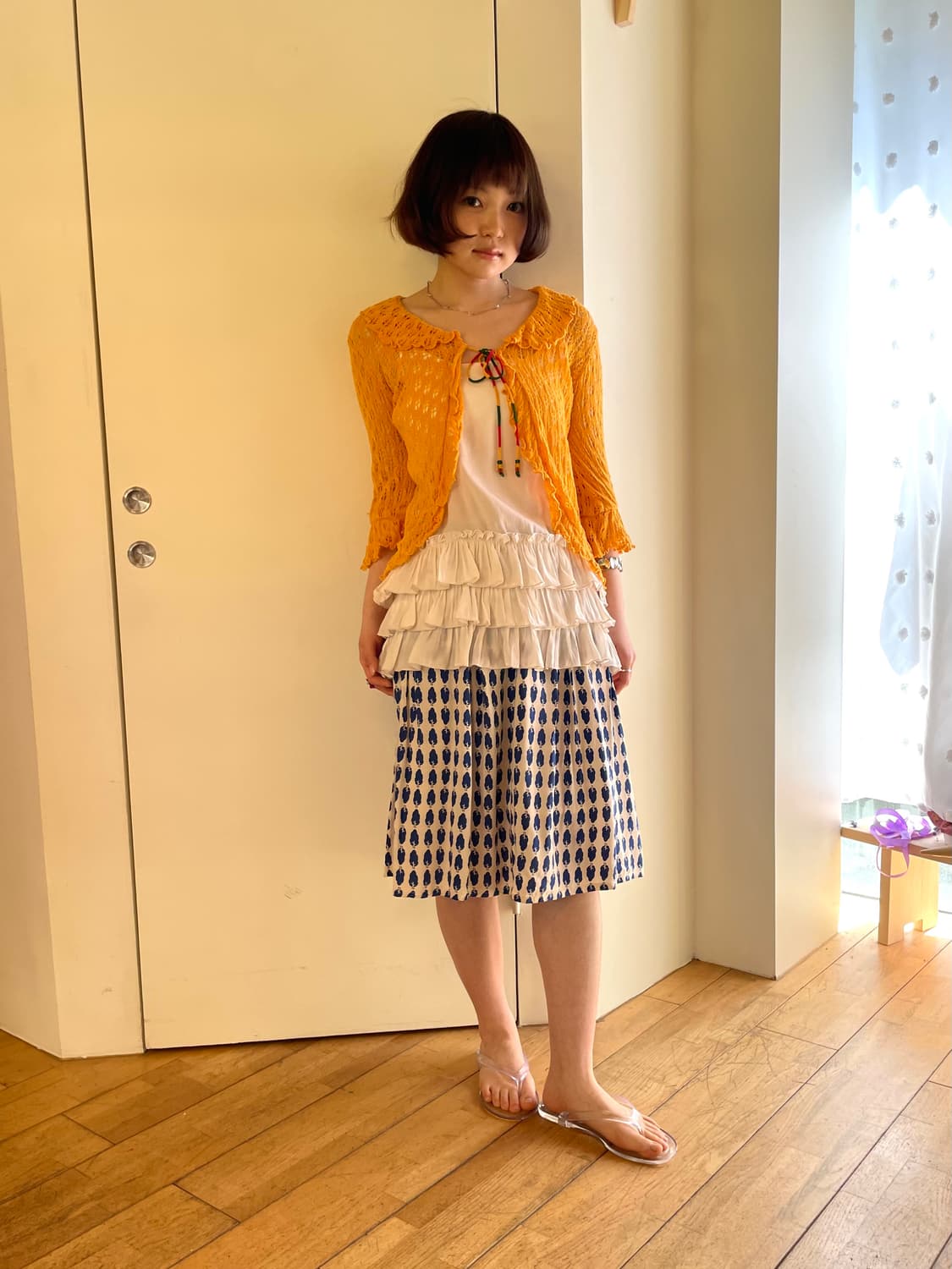 orange bolero cardigan 상품이미지5
