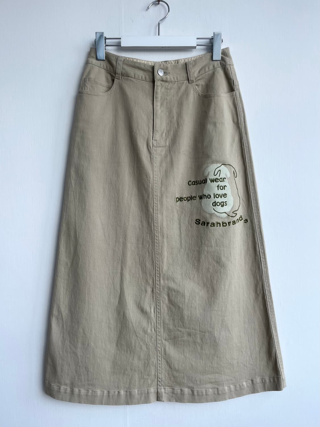Sarah brand 베이지 데님 스커트 상품이미지1