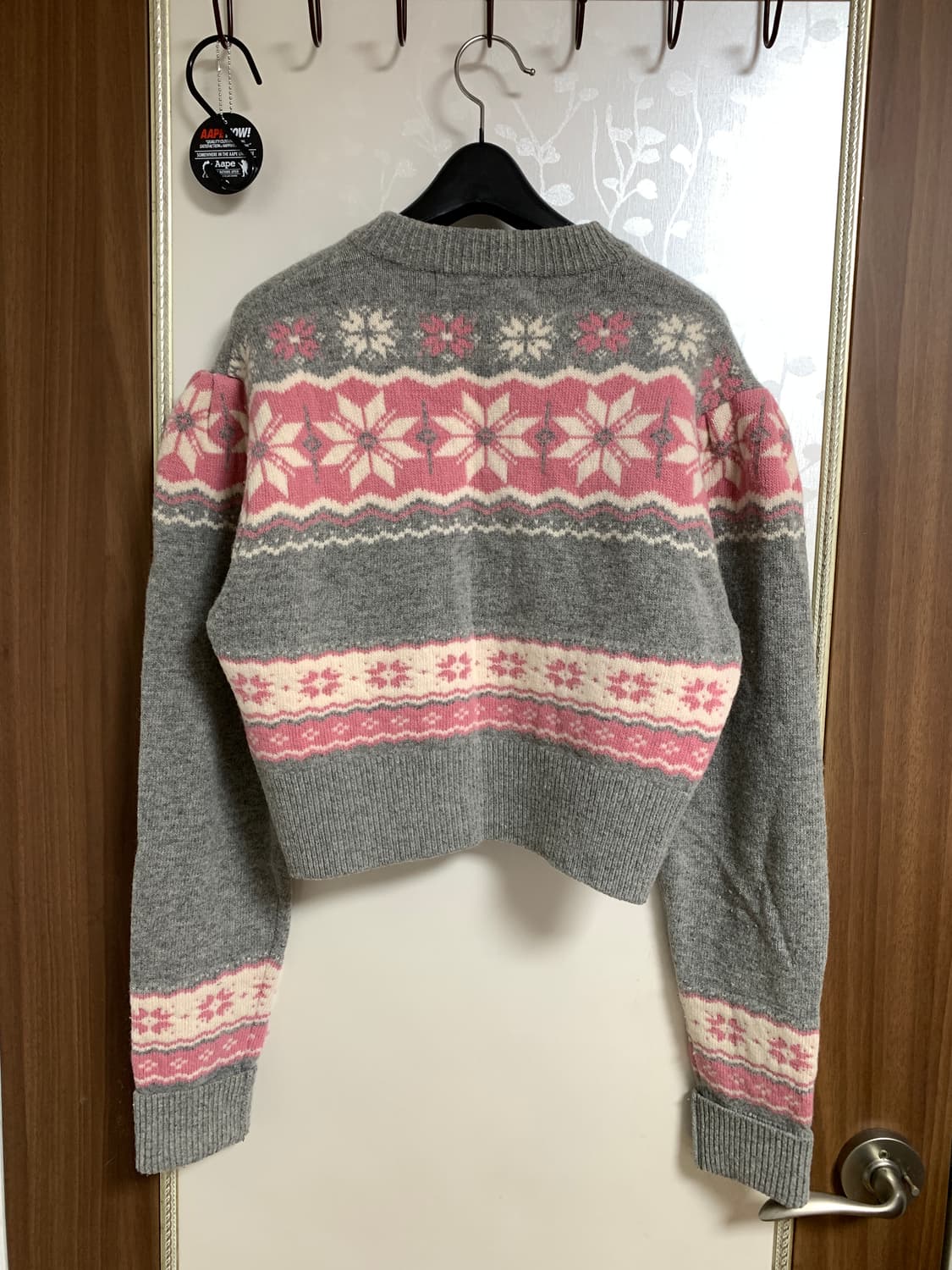 인스턴트펑크 자카드 울 가디건 그레이 상품이미지6