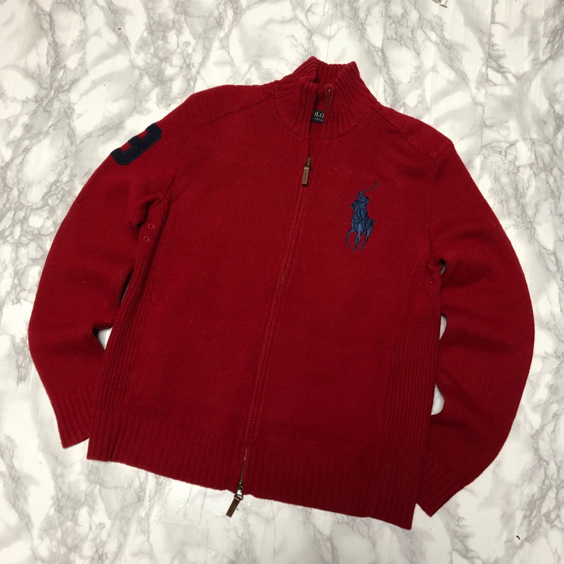 폴로 랄프로렌 빅포니 니트 자켓 집업 남성용 상품이미지1