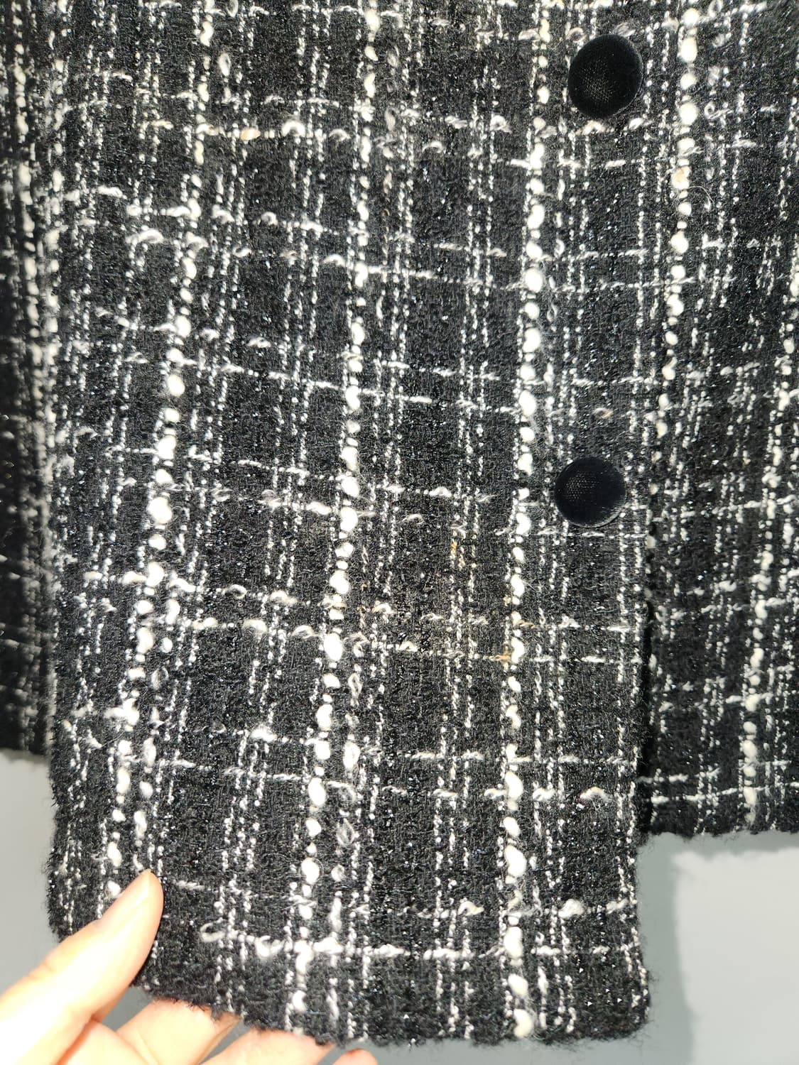PAT 트위드 블랙 자켓 보석 장식 95 상품이미지8