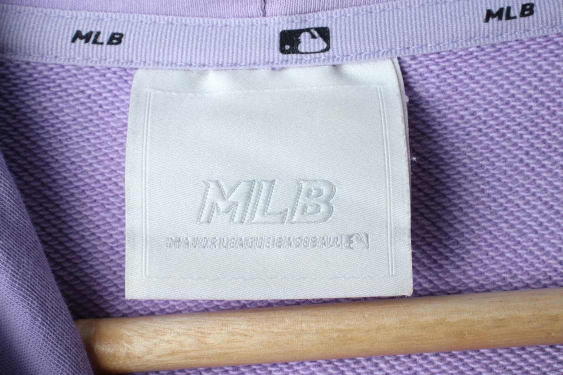 (XL) MLB 엠엘비 후드티셔츠 뉴욕양키즈 연보라 반팔-H30247 상품이미지7