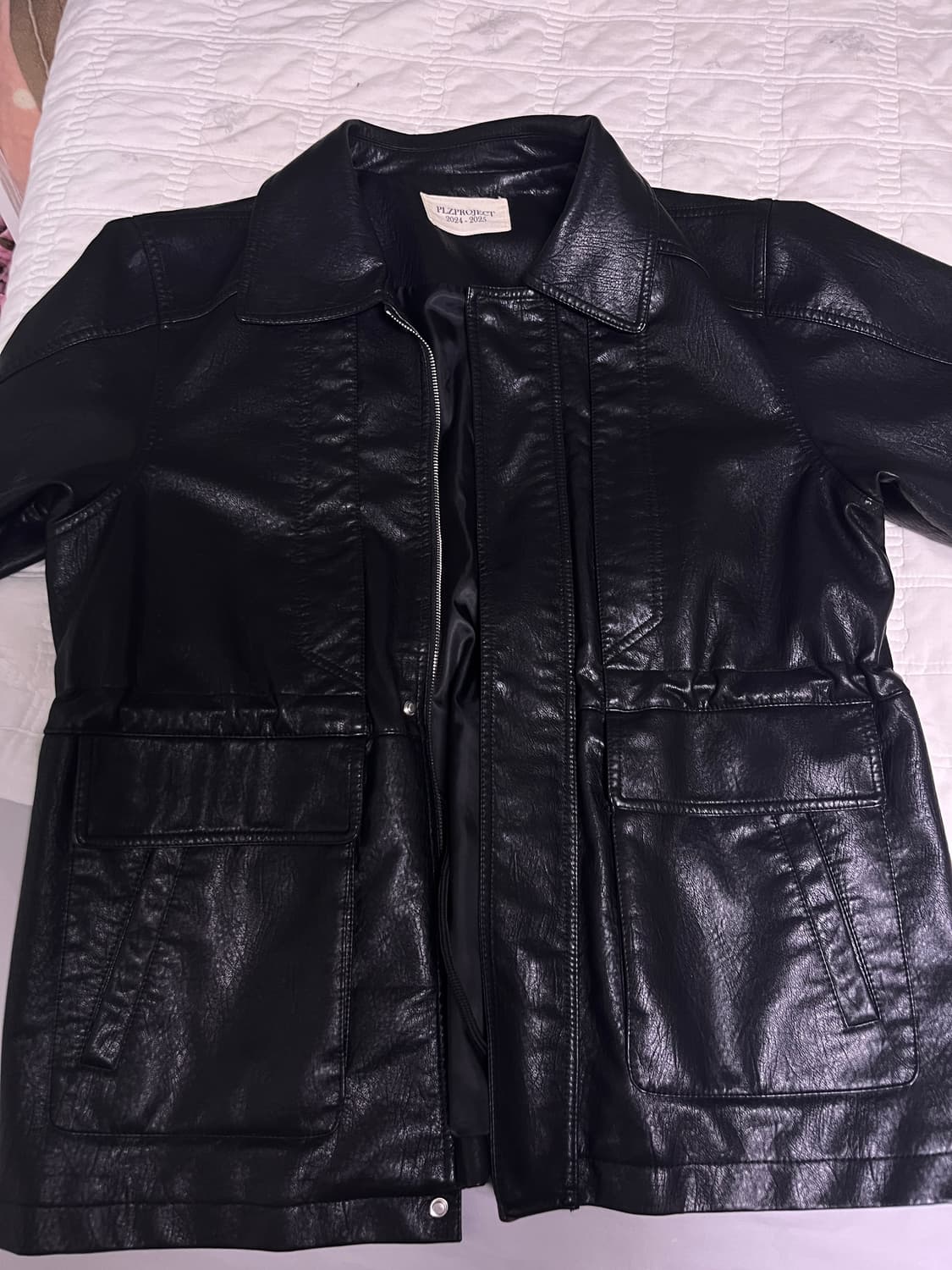 플리즈프로젝트 비건 레더 미들 자켓 상품이미지5