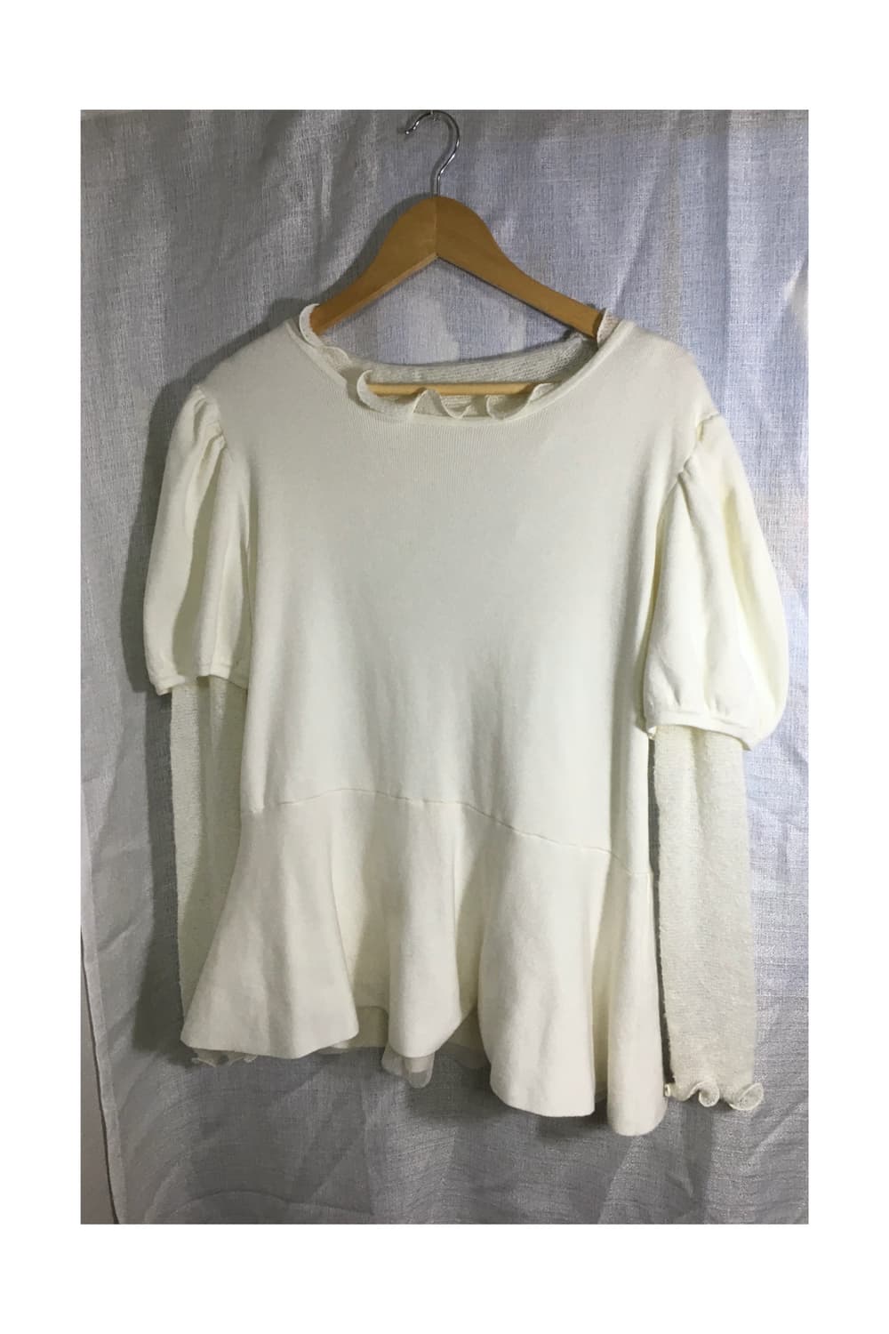 Knit puff top 세트 상품이미지1