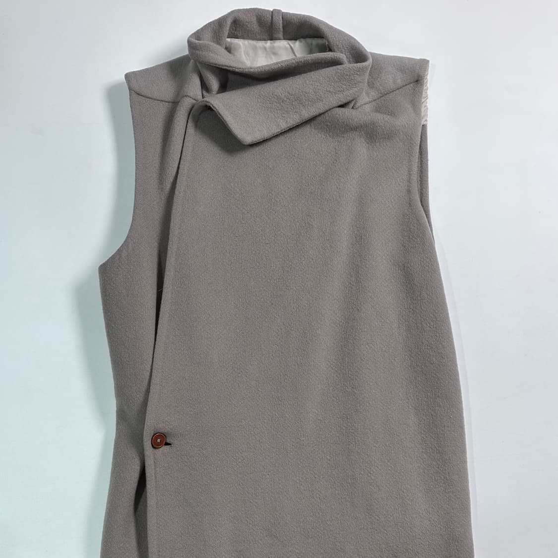  릭오웬스 캐시미어 슬리브리스 코트  상품이미지2