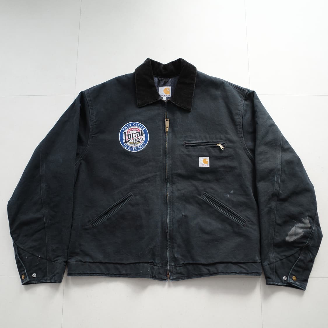 125주년 칼하트 001 블랭킷 워크 자켓 블랙 MADE IN USA 상품이미지1