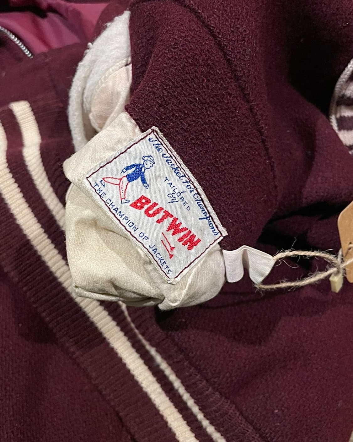 60's Butwin 리버시블 울/나일론 어워드 재킷 (B5165) 상품이미지10