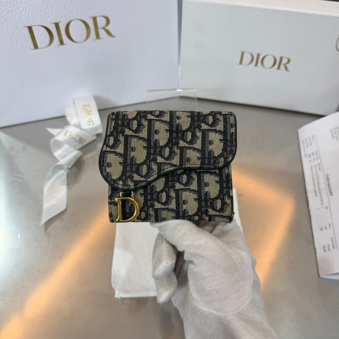 [리오브] 디올 오블리크 새들 반지갑 상품이미지2