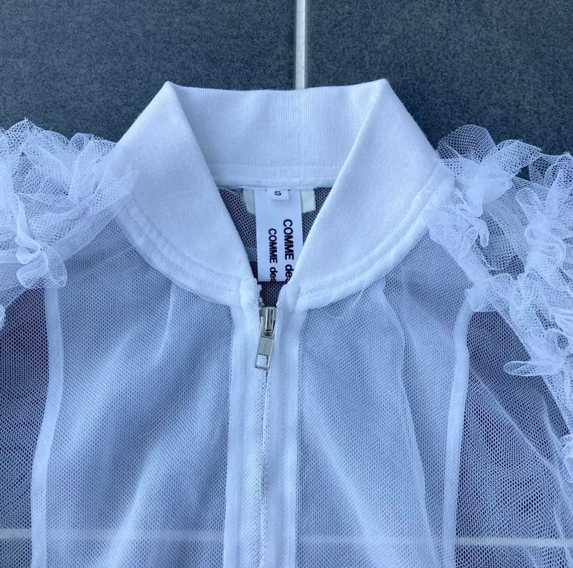 (S)꼼데가르송 시스루 블루종 상품이미지3