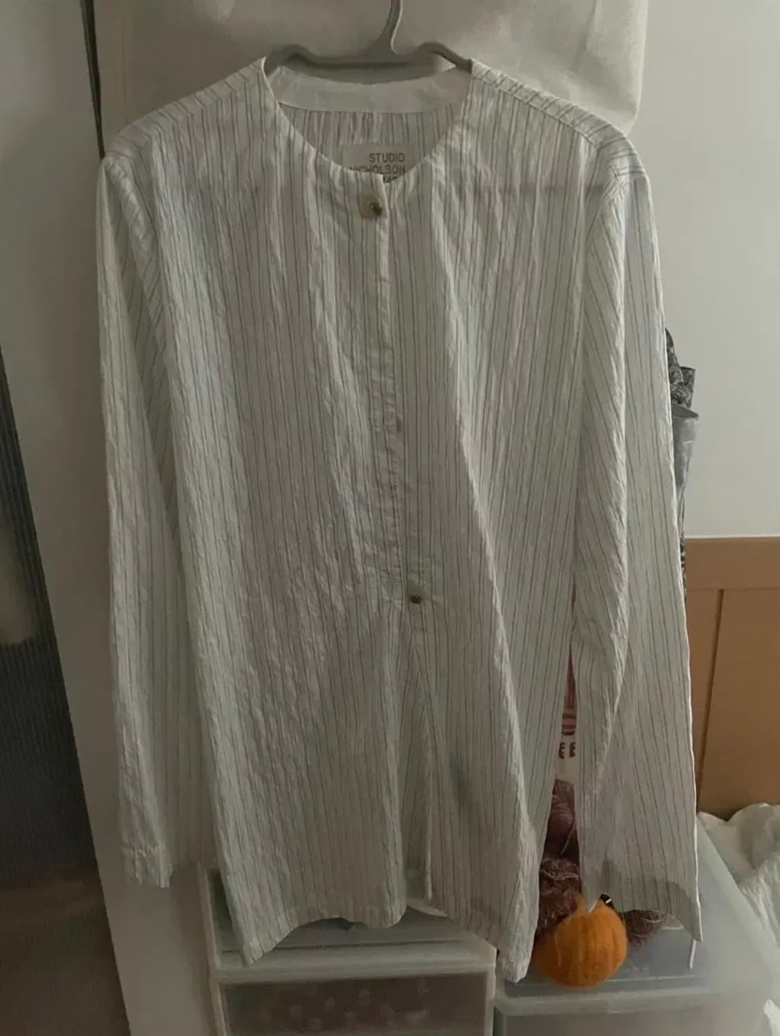 자라 x 스튜디오 니콜슨 스트라이프 블라우스 M 상품이미지2