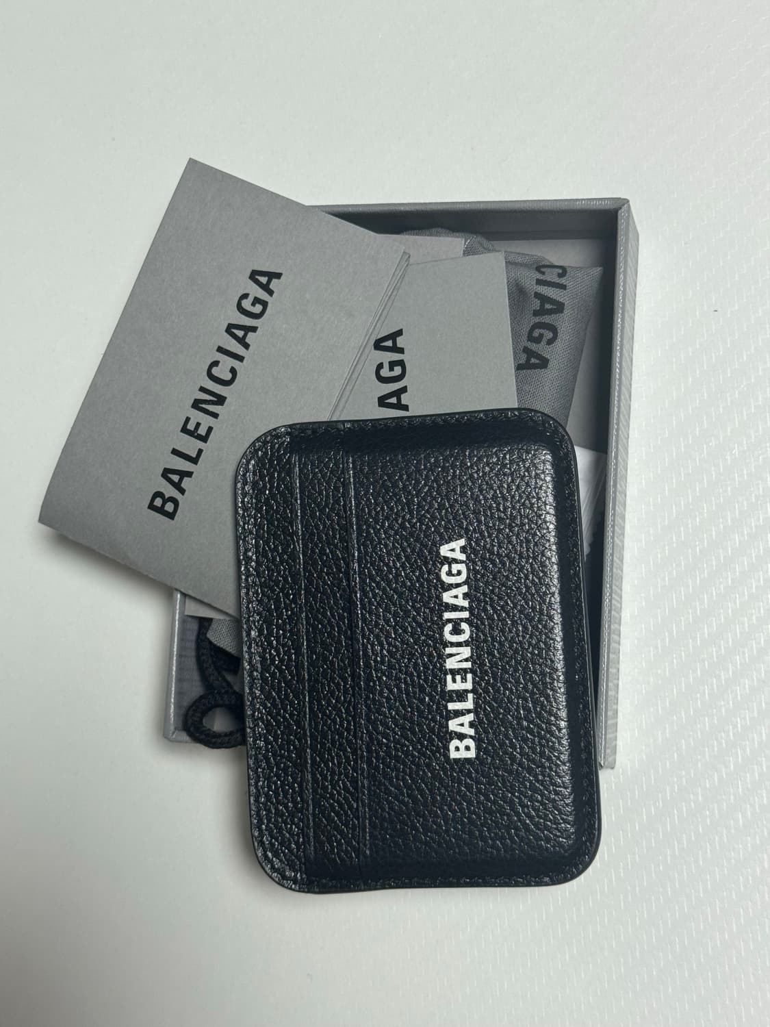 발렌시아가 카드지갑 블랙 풀박 상품이미지1