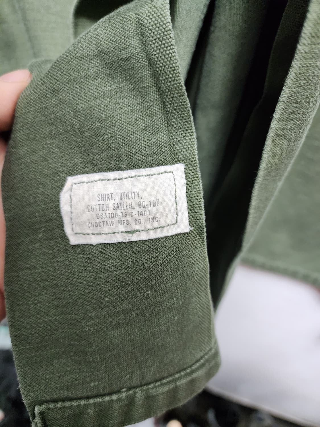 미군 60-70s 오리지널 OG-107 유틸리티 셔츠 상품이미지5
