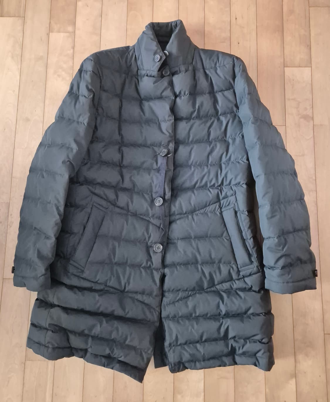 패딩 레이어드 코트 상품이미지4