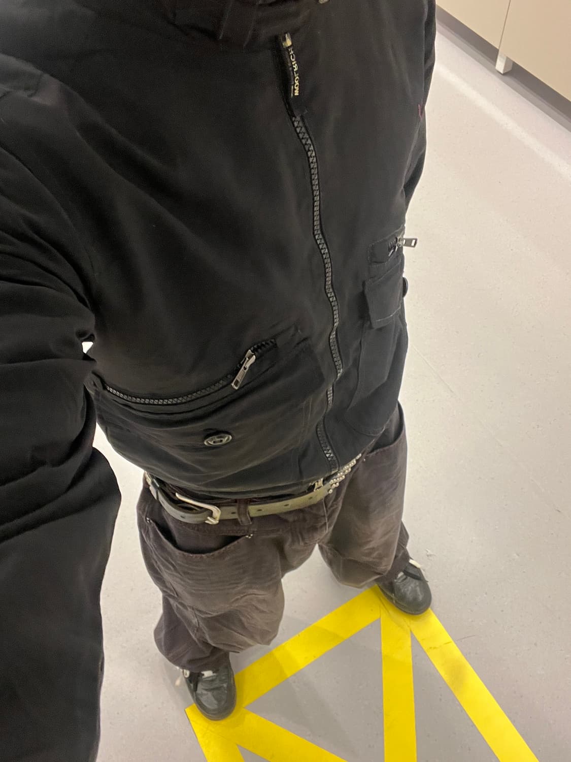 90s WOOLRICH 빈티지 블랙 세미크롭 jk 상품이미지2