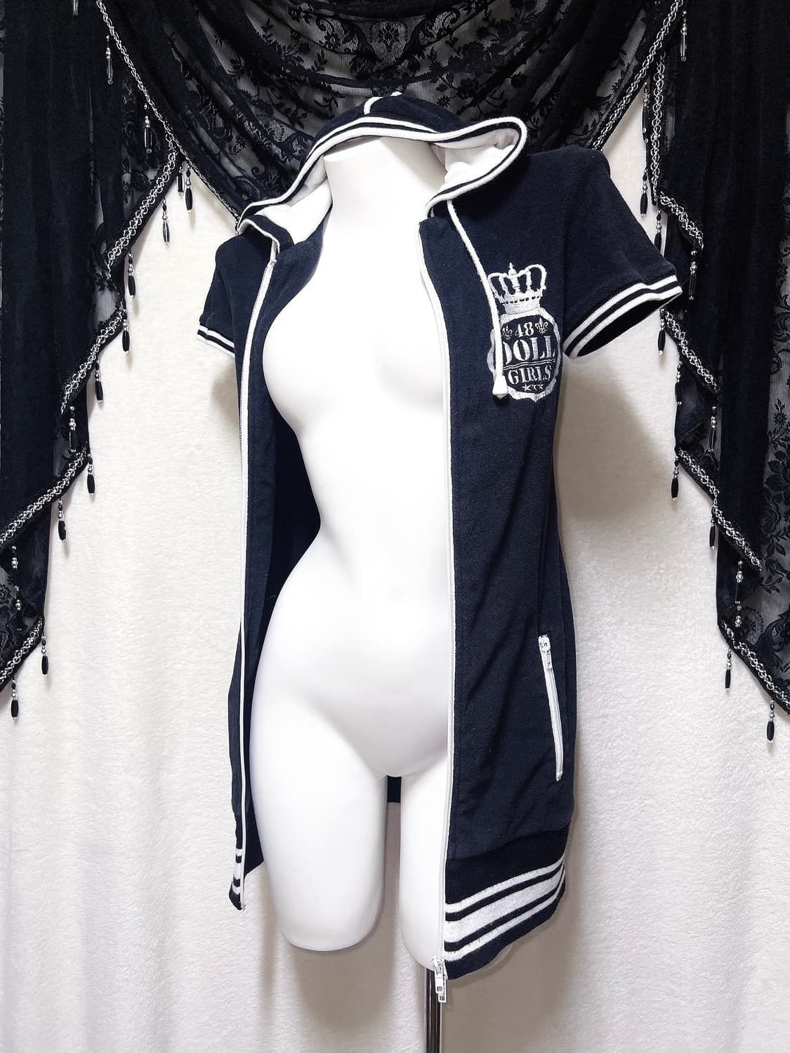 리즈리사돌 y2k 와투케 오네갸루 펑크 베메클 투웨이 후드집업 원피스 상품이미지8