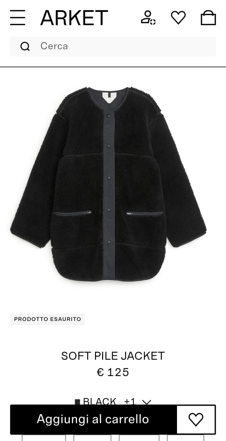 아르켓 ARKET 여성 소프트 파일 자켓 상품이미지4