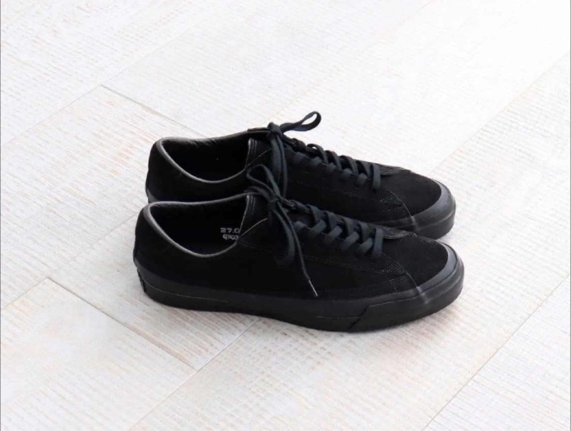 [265] 아사히 슈즈 벨티드 로우 스웨이드 블랙 상품이미지1