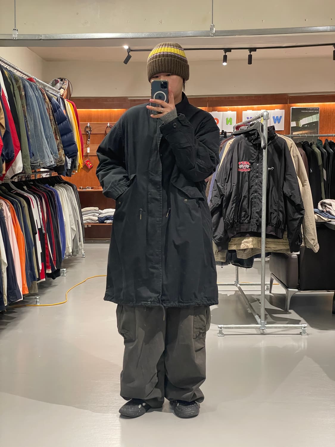 빈티지 피쉬테일 야상 자켓 (내피 분리 가능)   상품이미지3